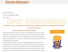 Tablet Screenshot of glenviewelementary.org